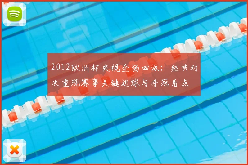 2012欧洲杯央视全场回放：经典对决重现赛事关键进球与夺冠看点