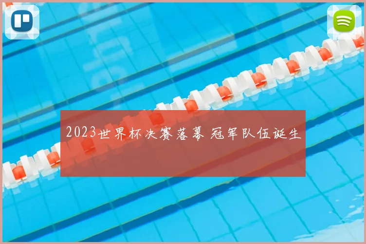 2023世界杯决赛落幕 冠军队伍诞生